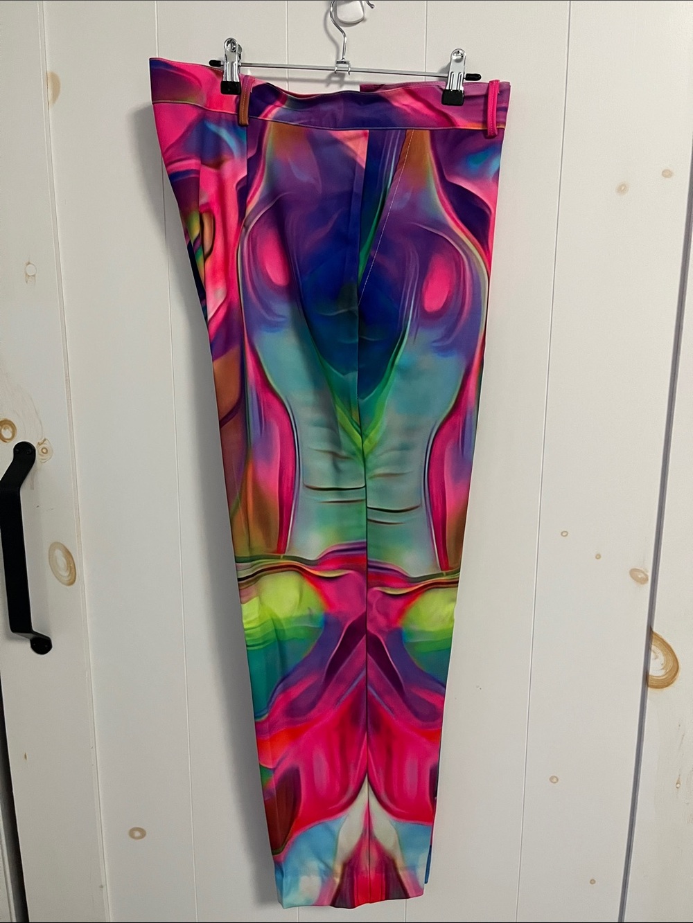 Women’s Vibrant Abstract Print Pants - Multicolor